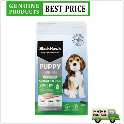 BlackHawk Puppy Medium Breed Dry Dog Food 20 Kg Original Chicken & Rice Flavour