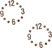 OFFSCH 2 Sets Hanging Clock DIY Numerals Replacement Clock Numbers Set of Wooden Parts