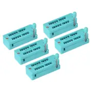 Universal IC Test ZIF Socket 18 Pin 3.0mm Pitch for Microcontroller, Chip 5 Pack