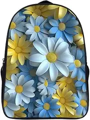 [WUSHAUALNS] School Bags Daisy Backpacks Kids School Backpack School Bag 3D Printed Cartoon Anime School Bags for Boys Elementary and Middle School Students 40x28x16cm