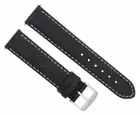 LEATHER BAND SMOOTH STRAP 22/22MM FOR OMEGA SEAMASTER PLANET OCEAN BLACK WS