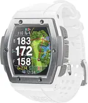 Shot Navi Crest (Shot Navi) White x Silver GPS Golf Navigation Golf Rangefinder