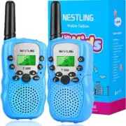 Set Of 2 Kids Walkie Talkie Set, 22 Channels 2 Way RadioToy W Flashlight USA