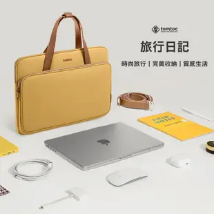 Tomtoc 旅行日記筆電包 適用14吋筆電 13吋 MacBook 筆電包 電腦包 公事包 手提 TO12