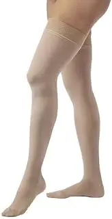 Compression Stockings Opaque 30 40 Thigh High Closed Toe Dot Hon Md