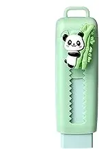 Sliding Retractable Pencil Eraser | Retractable Kids Pencil Slide Erasers Cartoon Panda | School Supplies, Student Stationery, Writing Painting Drawing Clean Tool for Party Favors