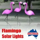 3-in-1 Solar Powered Flamingo Shape Outdoor Garden Light Ornament Lawn Path Lamp