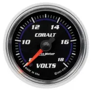 Auto Meter 2-1/16in C/S Voltmeter Gauge 8-18 Volts