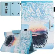10 Inch Tablet Case, Universal 10 10.1 Inch Android Tablet Sea Pineapple