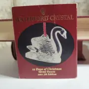 Waterford Crystal 12 days 9f Christmas Seven Swans 2001 7th edition