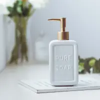 在飛比找momo購物網優惠-【WO HOME】設計款PURE SOAP英文字母陶瓷洗手乳