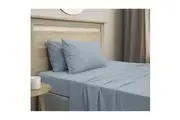 Ardor Boudior Bed Micro Flannel Material Pillowcase Sheet Set Bluesky