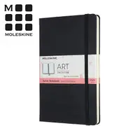 在飛比找PChome24h購物優惠-MOLESKINE 藝術系列子彈筆記本(L型) -黑