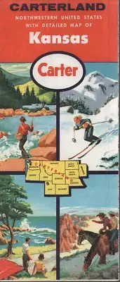 1960 Carter Road Map: Kansas NOS