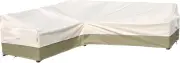 Outdoor Sectional Cover- Patio Furniture Covers Waterproof Rip-Stop Anti-Uv 600D