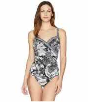Miraclesuit Castaway Sanibel One-Piece Swimsuit L24422 Size 14
