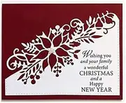 Flower Corner Christmas Cutting Dies Stencils,DIY Scrapbooking Artist Metal Cutting Die DIY Paper Craft Frame Dies 3D Stamp Scrapbooking Card Making Photo 6X15.5cm