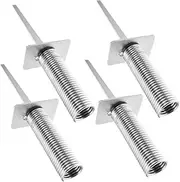 GOOHOCHY 4pcs Soccer Training Stake Ground Stake for Football Flag Spring Nail Flagpole Mount