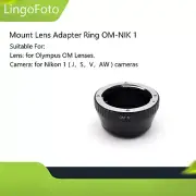 Mount Lens Adapter OM-NIK for Olympus OM Lens to for Nikon 1 J1 V2 S1 V1 Camera