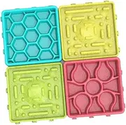 Happyyami 4pcs Dog Slow Feeder Bowls Elevated Large Pet Raised Dogs Dog Bowl