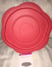 TUPPERWARE NEW Open House Lazy Susan Orange 16” Dia- Spin Rotate Jars Bowls Cups