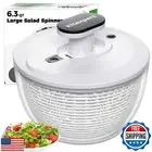 Kitexpert Effective Large Salad Spinner 6.3 Qt,Easy to use pro Pump Spinner w