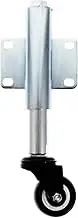 WHAMVOX Pu Door Wheel 2 Inch Flat Spring Loaded Swivel Caster Heavy Duty Gate Wheel