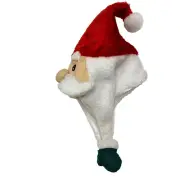 Adult/Kids Funny Santa Hat Christmas Holiday Party Red Plush Sherpa Whimsy