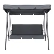 Outdoor Furniture Swing Chair Hammock 3 Seater Bench Seat Canopy 170x110x155cm