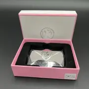 Things Remembered Silver Tone Tri-fold Mirror With Heart NIB