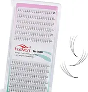 Fadlash (3D-0.07-C-(8-14) Volume Eyelashes Pre-Fanned 3D Russian Eyelash Extension Volume Bouquet 0.07 C Curl 8-14 mm Mix Short Handle Natural Volume Eyelashes