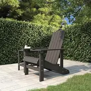 Garden Chair Garden Adirondack Chair HDPE Anthracite Patio Seating