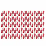 A● 100Pcs Flat Needle Type DBV1.25-10Insulated SpadeWire Crimp TerminalConnector