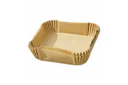 100 PCS Air Fryer Paper Liners Grease and Water Proof Non Stick-Brown