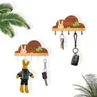 Solid Wood Key Hook Rack Non-toxic Coat Rack Household Sundries