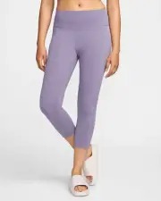 Nike One Women's Daybreak High-Waisted Crop Leggings (FN3236-509) Sizes S/M/L/XL