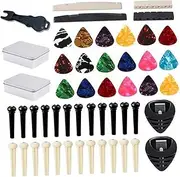 ULDIGI 1 Set/50 Pcs Guitar Bridge Pin Kit Guitar Accessory Guitar Bridge Pin Supply Tool