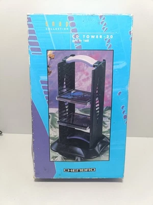 Chenbro Portable CD Rack Tower - Holds 20 cds