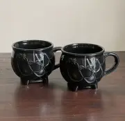 Black Cauldron Halloween Mugs