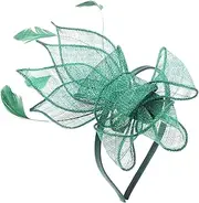 [CLISPEED] Fascinator Headband Tea Party Hat with Hair Clip Elegant Vintage Style for Weddings Cocktail Parties Halloween Celebrations and Special Occasions