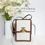 二手現貨 BURBERRY 博柏利 ROBIN TB BAG 雙色 帆布 斜背包 直立款 手機包 80316491