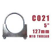 Aunger U-Bolt Clamp M10 X 1.5 X 127Mm Zinc Plated Pkt5 - C021-5