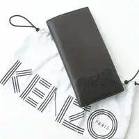 在飛比找蝦皮商城精選優惠-[郵寄兵] KENZO 皮夾 刺繡虎頭LOGO 掀蓋長夾 長