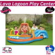 Bestway Splash Large Kid Inflatable Pool Lava Lagoon Water Play Centre 265x104cm