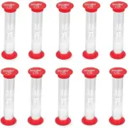 Dsmile Sand Timer 1 Minute Plastic Hourglass Timer Set of 10