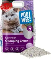 Lavender Cat & Kitten Litter 7.5kg, Clumping, Odour Neutraliser, Easy to Clean