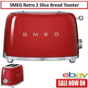 SMEG 2 Slice Toaster Bread Bagel Muffin Retro Slots 6 Browning Panini Waffle