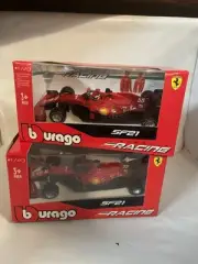 Ferrari SF21 2021 #55 Charles Leclerc Sainz F1 Model Car 1:43 Bburago New Set 2