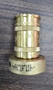 NS100G Giacomini Fire Hose Nozzle A7, 1- 1/2" , 110 GPM - 100 PSIG
