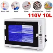 110V 10L UV Sterilizer Disinfection Cabinet Dental Medical Ozone Sanitizer Box